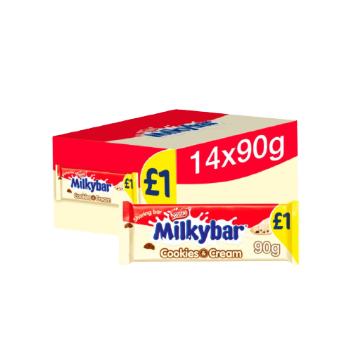 [Choc-All-SE-4821] Chocolates Milkybar Cookies & Cream PM 1.00 90g 14