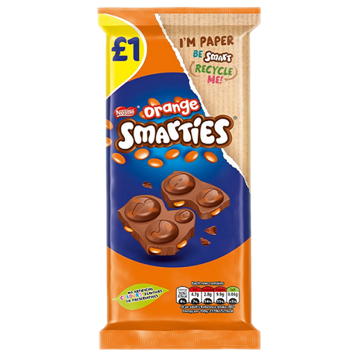 [Choc-All-SE-4866] Chocolates Smarties Orange Block NPM 90g 14