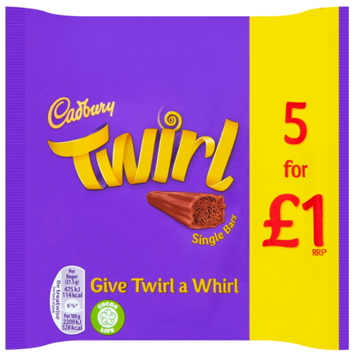 [Choc-All-SE-4903] Chocolates Twirl PM 5 For 1.00 21.5g 20