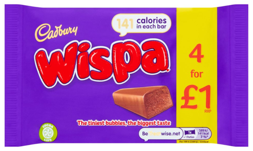 [Choc-All-SE-4915] Chocolates Wispa PM 4 For 1.00 25.5g 11