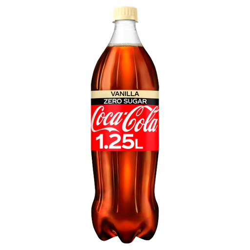 [Coca-All-SE-5163] Coca-Cola ZERO Vanilla 1.25L x 12 (Bottle)