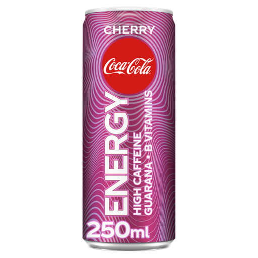[Coke-All-SE-5174] Coke Energy Cherry 250ml x 12 - (Can)