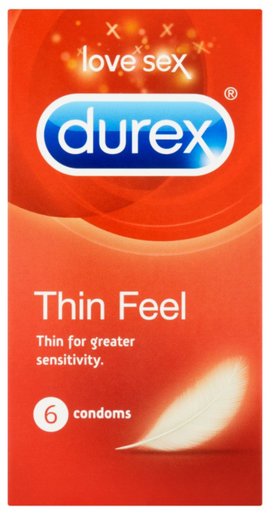 [Cont-All-SE-5181] Contraceptives Durex Thin Feel-Red  NPM - 6