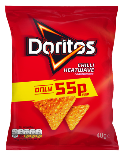 [Cris-All-SE-5459] Crisps Doritos Chilli Heatwave PM 0.55 40g 32