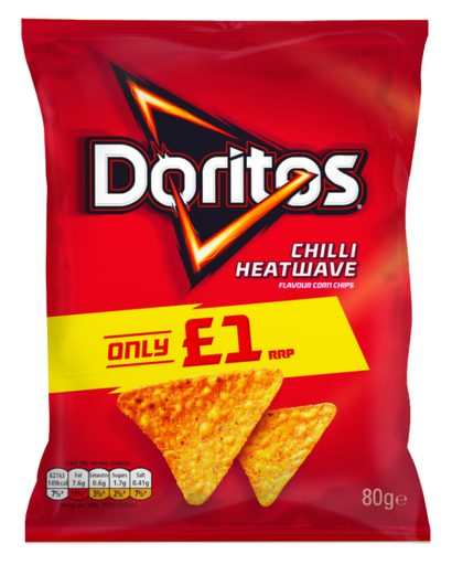 [Cris-All-SE-5480] Crisps Doritos Chilli Heatwave PM 1.00 80g 12
