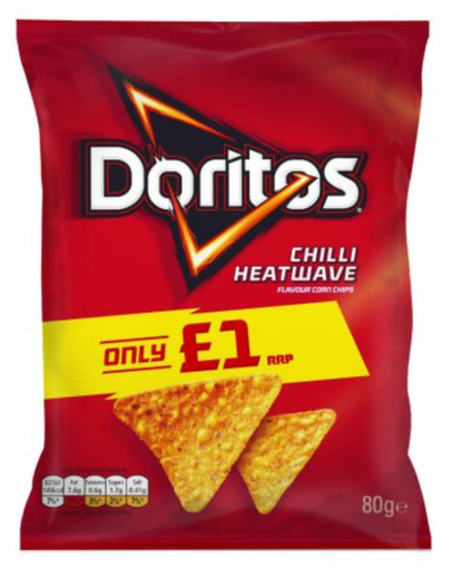 [Cris-All-SE-5445] Crisps Doritos Chilli Heatwave PM 1.00 80g 15