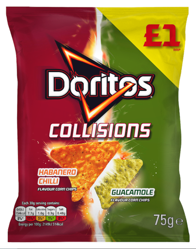 [Cris-All-SE-5234] Crisps Doritos Collisions Habanero Guacamole Tortilla PM 1.00 75g 12