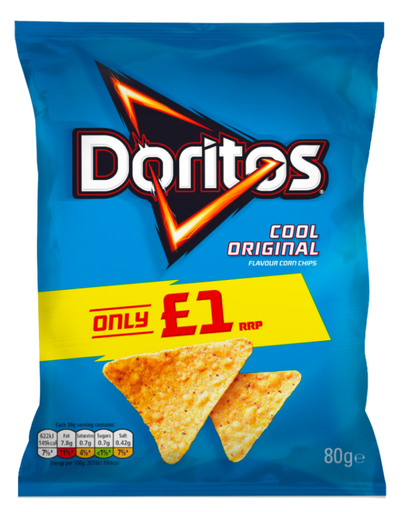[Cris-All-SE-5481] Crisps Doritos Cool Original PM 1.00 80g 12