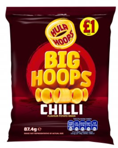 [Cris-All-SE-5233] Crisps KP Big Hula Hoops Chilli PM 1.00 87.4g 16