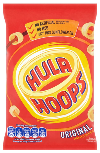 [Cris-All-SE-5220] Crisps KP Hula Hoops Original NPM 34g 32