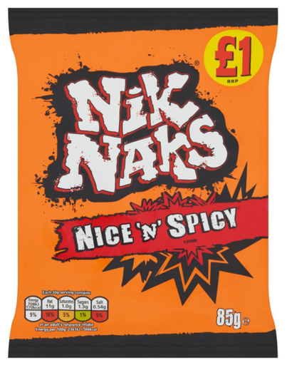 [Cris-All-SE-5229] Crisps KP NiK Naks Rib N Saucy PM 1.00 95g 16