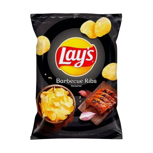 [Cris-All-SE-5302] Crisps Lays Barbeque Ribs NPM 130g 21