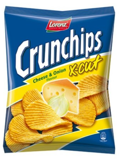 [Cris-All-SE-5511] Crisps Lorenz Crunchips X Cut Cheese and Onion NPM 150g 8