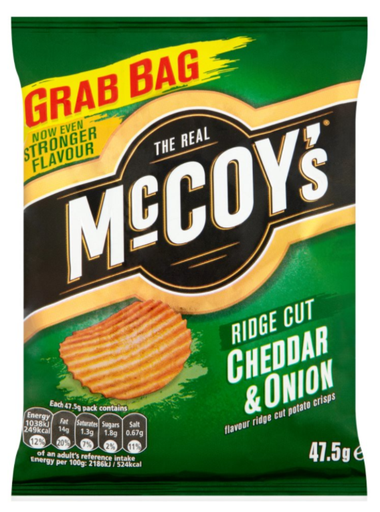 [Cris-All-SE-5211] Crisps McCoys Cheddar and Onion NPM 47.5g 30