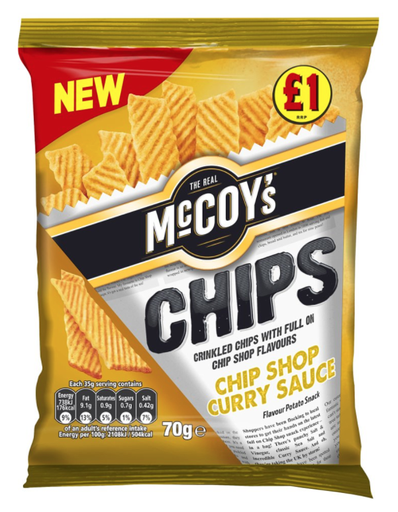 [Cris-All-SE-5217] Crisps McCoys Chip Shop Curry Sauce PM 1.00 - 12