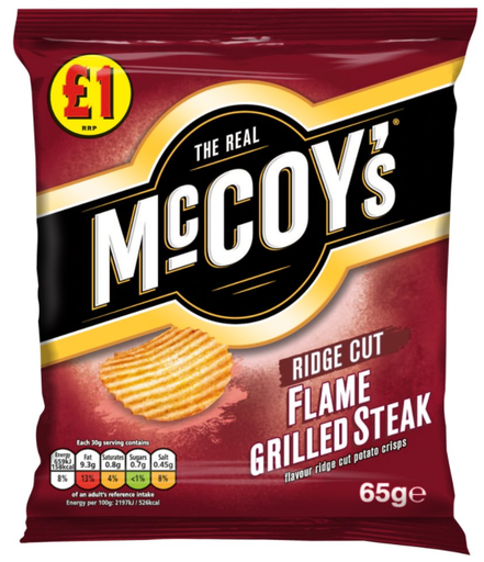 [Cris-All-SE-5205] Crisps McCoys Ridge Cut Flame Grilled Steak PM 1.00 - 12