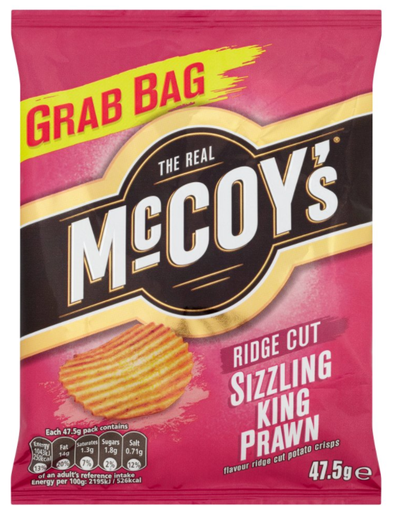[Cris-All-SE-5214] Crisps McCoys Sizzling Prawn NPM 47.5g 30