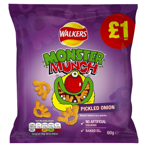 [Cris-All-SE-5467] Crisps Monster Munch Pickled Onion  PM 1.00 - 12