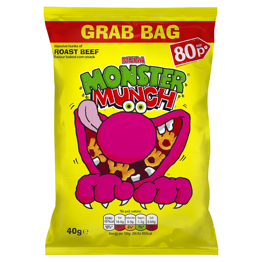 [Cris-All-SE-5462] Crisps Monster Munch Roast Beef PM 0.80 - 30