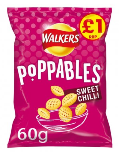 [Cris-All-SE-5235] Crisps Poppables Chilli PM 1.00 60g 12