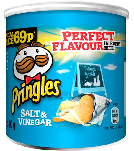[Cris-All-SE-5500] Crisps Pringles Salt and Vinegar PM 0.69 40g 12