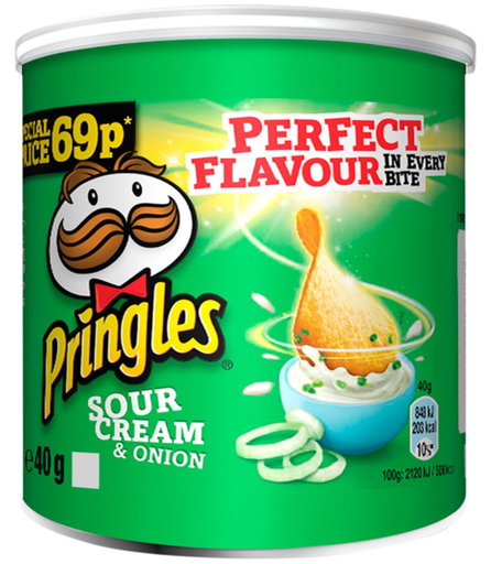 [Cris-All-SE-5501] Crisps Pringles Sour Cream PM 0.69 40g 12