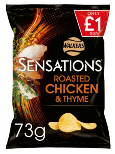 [Cris-All-SE-5484] Crisps Sensations Roasted Chicken and Thyme PM 1.00 73g 12