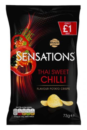 [Cris-All-SE-5483] Crisps Sensations Thai Chilli PM 1.00 73g 12
