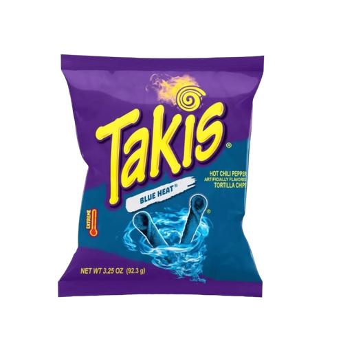 [Cris-All-SE-5349] Crisps Takis Blue Heat Corn Chips NPM 3.25oz 20