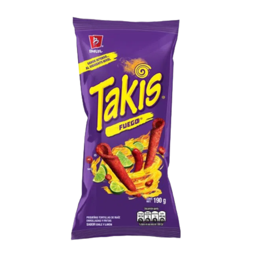 [Cris-All-SE-5369] Crisps Takis Fuego Corn Chips NPM 190g 12