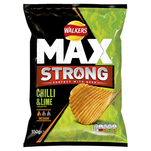 [Cris-All-SE-5473] Crisps Walkers Max Strong Chilli and Lime NPM 150g 9