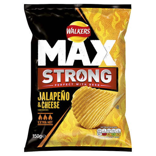 [Cris-All-SE-5474] Crisps Walkers Max Strong Jalapeno and Cheese NPM 150g 9