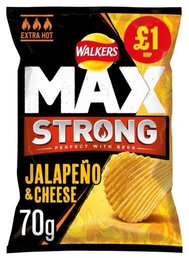 [Cris-All-SE-5425] Crisps Walkers Max Strong Jalapeno and Cheese PM 1.00 75g 15