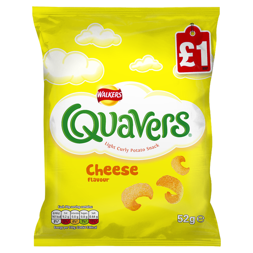 [Cris-All-SE-5359] Crisps Walkers Quavers Cheese PM 1.00 52g 12