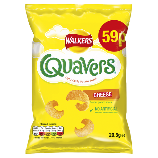 [Cris-All-SE-5238] Crisps Walkers Quavers PM 0.59 20.5g 32