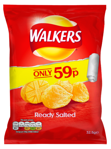 [Cris-All-SE-5493] Crisps Walkers Ready Salted PM 0.59 - 32
