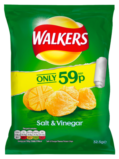 [Cris-All-SE-5492] Crisps Walkers Salt and Vinegar PM 0.59 - 32