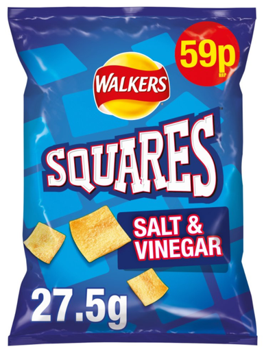[Cris-All-SE-5442] Crisps Walkers Squares Salt and Vinegar PM 0.59 - 32
