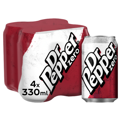 [Dr-P-All-SE-5575] Dr Pepper ZERO 4 x 330ml 6x4pk (Can)